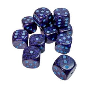 CHESSEX 25707 SPECKLED 16mm 12xD6 COBALT