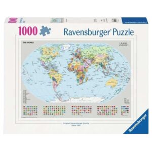 RAVENSBURGER 1000 PIECE POLITICAL WORLD MAP