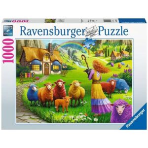 RAVENSBURGER 1000 PIECE THE HAPPY SHEEP YARN SHOP