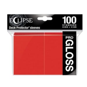 ECLIPSE PRO STANDARD SLEEVES (66x91) GLOSS APPLE RED 100