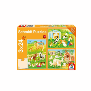 SCHMIDT 3x24 PIECE MY FARMYARD FRIENDS