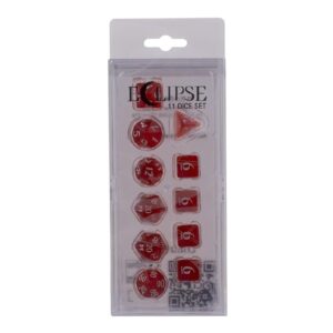 ECLIPSE 11 ROLEPLAY DICE SET APPLE RED