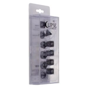 ECLIPSE 11 ROLEPLAY DICE SET JET BLACK