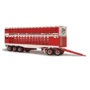 HIGHWAY REPLICAS 1:64 LIVESTOCK TRAILER AND DOLLY VICTORIA RIVER TRANSPORT (12967)