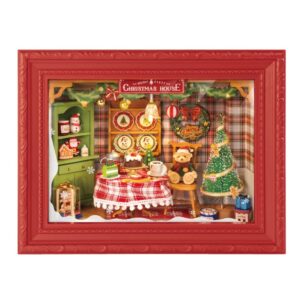 ROBOTIME DIY FRAMED MINI HOUSE CHRISTMAS EVE PARTY (#DP005)
