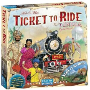 TICKET TO RIDE INDIA & SWITZERLAND