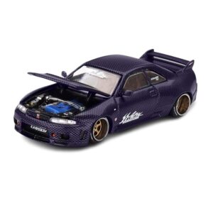 MINI GT 1:64 KAIDO★HOUSE NISSAN SKYLINE GT-R (R33) ACTIVE CARBON R V2 (KHMG163)