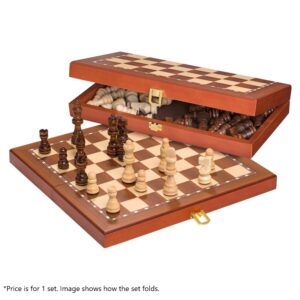 PHILOS FOLDING WOOD MAGNETIC CHESS 30CM
