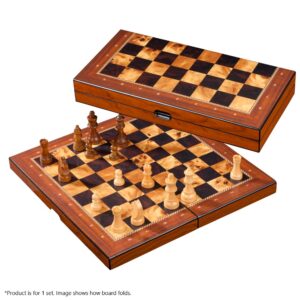 PHILOS 15" CHESS SET WOOD