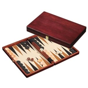 PHILOS BACKGAMMON 15" WOOD FOLDING