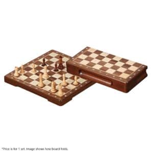 PHILOS 8IN FOLDING WOOD CHESS SET
