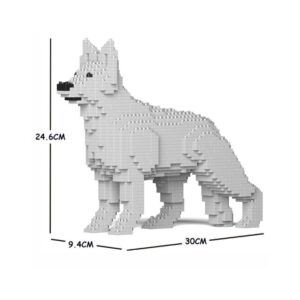 JEKCA BLOCKS GERMAN SHEPHERD WHITE 01S-M02