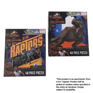 CROWN 48 PIECE JURASSIC WORLD PUZZLE ASSORTED