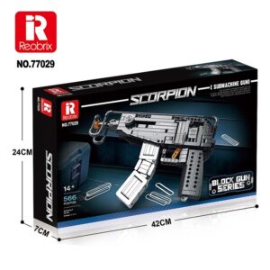 REOBRIX BUILDING BLOCKS SCORPION SUBMACHINE GUN (#77029)