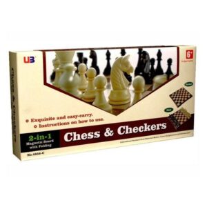 UB 2 IN 1 MAGNETIC CHESS & CHECKERS