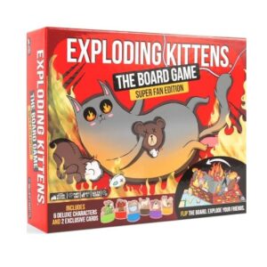 EXPLODING KITTENS THE BOARD GAME SUPER FAN EDITION