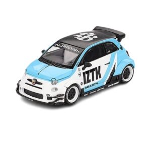 MINI GT 1:64 LB-WORKS X ABAS WORKS ABARTH 595 IZTK BLUE/WHITE (MGT01051)