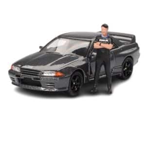MINI GT 1:64 NISSAN SKYLINE GT-R (R32) NISMO GUN GREY METALLIC W/ MATSUDA FIGURE (MGT00869)