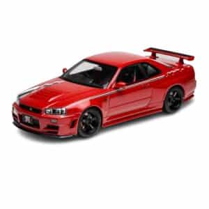 MOTORHELIX 1:18 NISSAN SKYLINE GT-R (R34) CUSTOMISED VERSION ACTIVE RED (M83426)