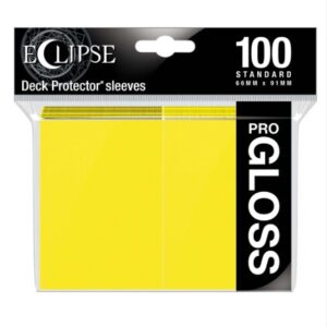 ECLIPSE PRO STANDARD SLEEVES (66x91) GLOSS LEMON YELLOW 100