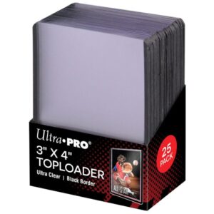 ULTRA PRO 3x4 INCH TOPLOADER BORDER 25 PACK