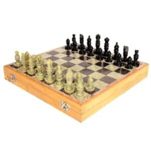 G172E HERITAGE CHESS 40CM CARVED STONE