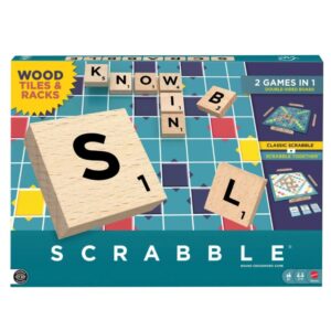 SCRABBLE ORIGINAL WOOD TILES & RACKS