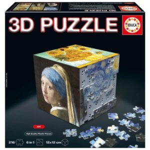 EDUCA 216 PIECE ART PUZZLE 3D CUBE