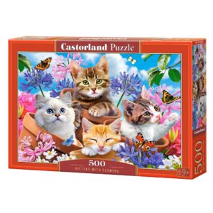 CASTORLAND 500 PIECE KITTENS WITH FLOWERS