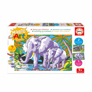 EDUCA MAGIC ART NUMBER WILD ANIMALS