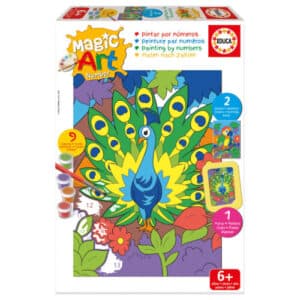 EDUCA MAGIC ART NUMBER PEACOCK & PARROT