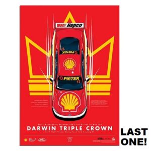 AUTHENTIC PRINT SCOTT MCLAUGHLIN WINNER 2019 DARWIN TRIPLE CROWN (ACP022)