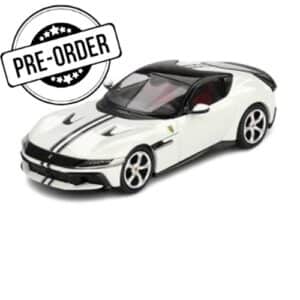 (PRE-ORDER NOW) BBR 1:64 FERRARI 12 CILINDRI BIANCO AVUS (BBRFER64034)