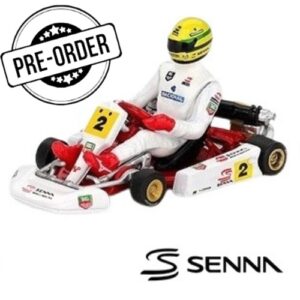 (PRE-ORDER NOW) MINI GT 1:64 FORMULA A GO KART 1981 KARTING WORLD CHAMPIONSHIP #9 AYRTON SENNA (MGT01156)