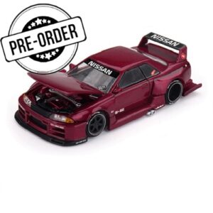 (PRE-ORDER NOW) MINI GT 1:64 KAIDO★HOUSE NISSAN SKYLINE GT-R (R32) KAIDO WORKS V1 BURGUNDY (KHMG273)