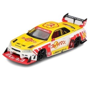MINI GT 1:64 NISSAN SKYLINE GT-R (R34) LB-ER34 SUPER SILHOUETTE SUPPAIMAN OKINAWA (MGT01204)