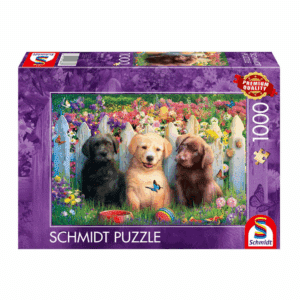 SCHMIDT 1000 PIECE CUTE PUPPIES SCENE