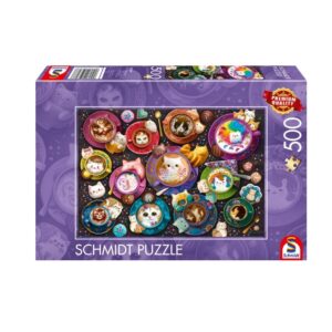 SCHMIDT 500 PIECE COFFEE ART KITTENS