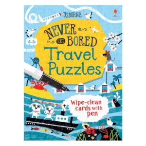 USBORNE NEVER GET BORED TRAVEL PUZZLES CARD