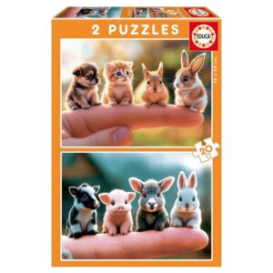 EDUCA 2x20 PIECE BABY ANIMALS