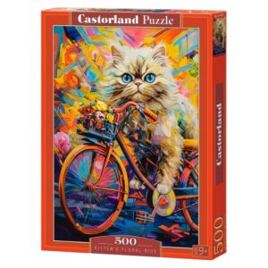 CASTORLAND 500 PIECE KITTENS FLORAL RIDE