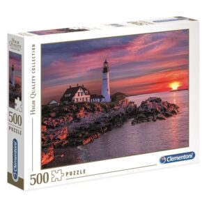 CLEMENTONI 500 PIECE PORTLAND HEAD LIGHTHOUSE