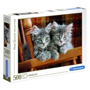CLEMENTONI 500 PIECE GREY KITTENS