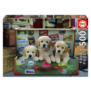 EDUCA 500 PIECE PUPPIES IN THE LUGGAGE (17645)