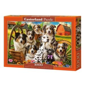 CASTORLAND 1000 PIECE HAPPY DOGS IN THE COUNTRYSIDE
