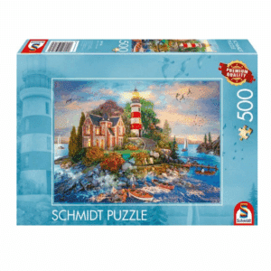 SCHMIDT 500 PIECE LIGHTHOUSE ON THE ROCK
