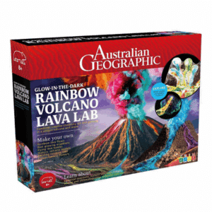 AUSTRALIAN GEOGRAPHIC RAQINBOW VOLCANO LAVA LAB
