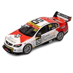 AUTHENTIC 1:18 SHAW AND PARTNERS HOLDEN VF COMMODORE 2022 SUPER2 SERIES SANDOWN ROUND #50 PERKINS (ACD18H22VF)