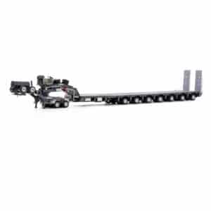 DRAKE 1:50 7x8 STEERABLE TRAILER W/ 2X8 DOLLY GUNMETAL GREY (ZT09077)