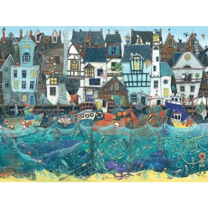 RAVENSBURGER 1500 PIECE HARBOUR OF WONDERS FANTASY PORT - Image 2
